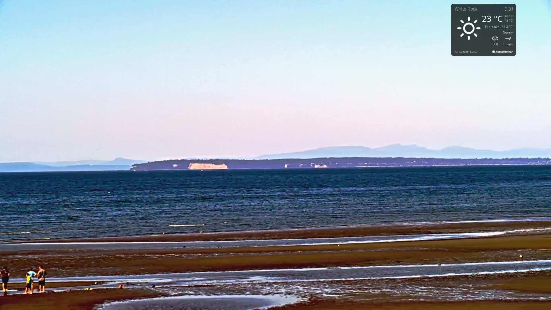 White Rock East Beach Live Cam - White Rock, Metro Vancouver, British Columbia, Canada