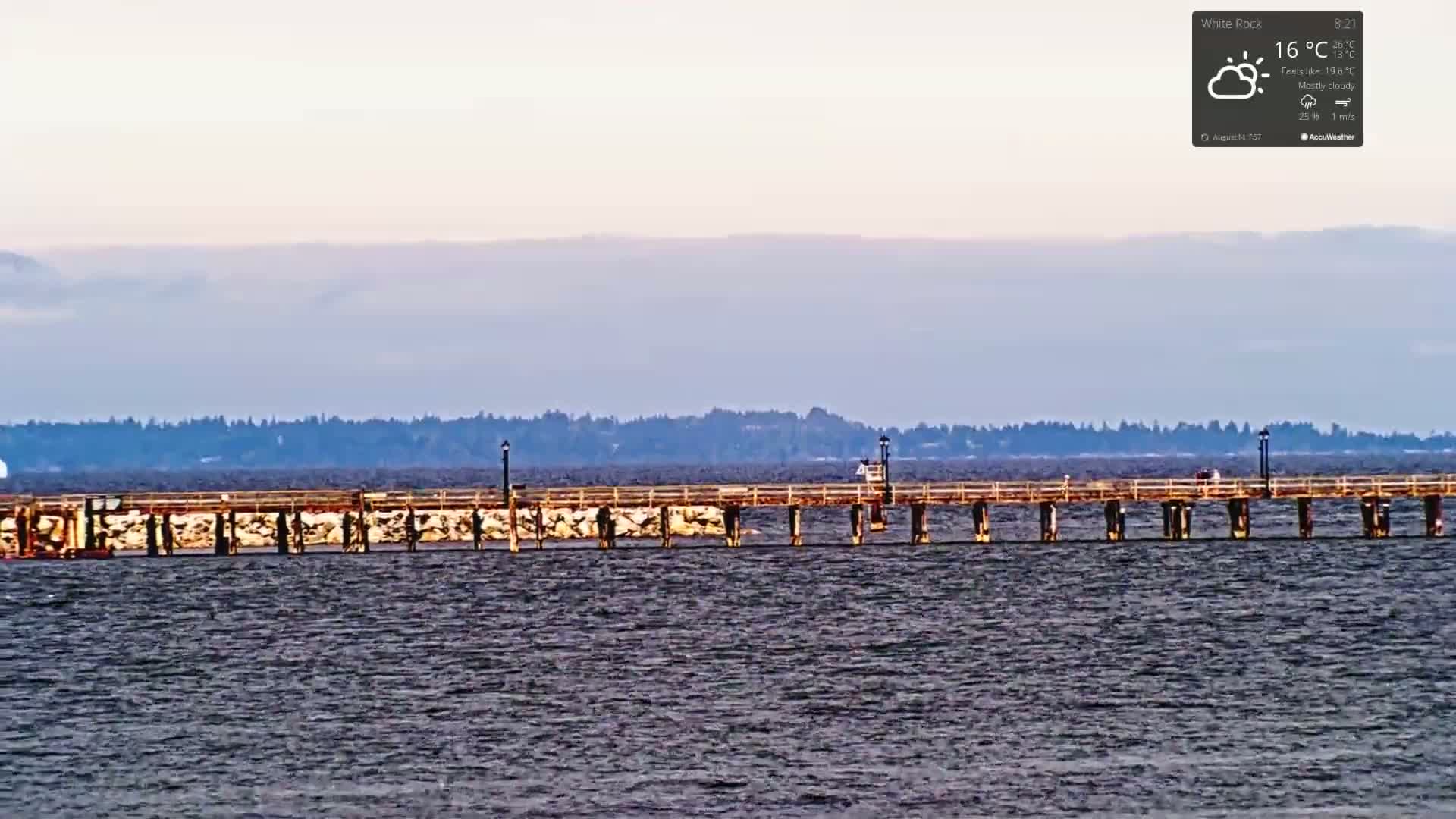 White Rock East Beach Live Cam - White Rock, Metro Vancouver, British Columbia, Canada