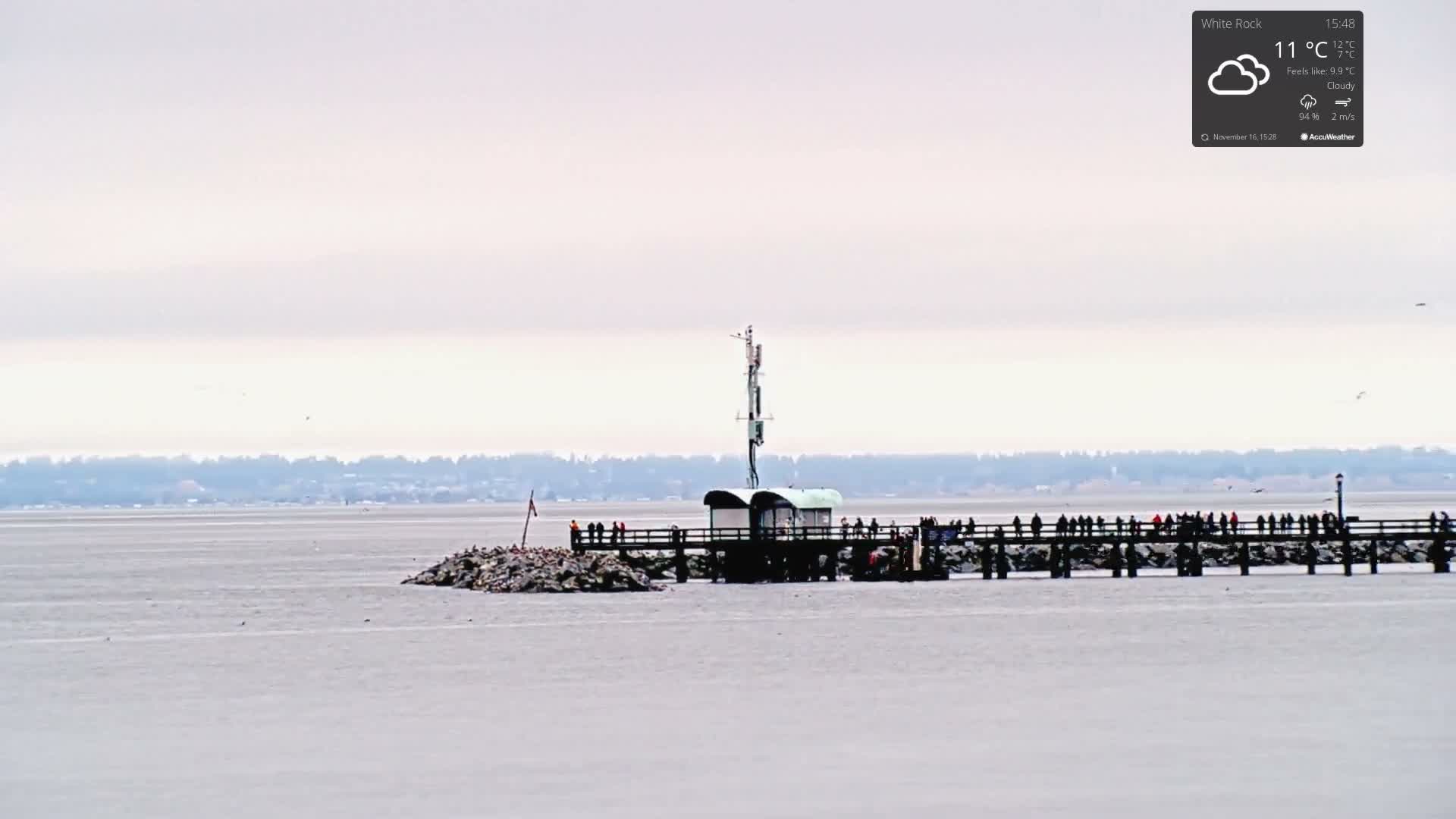 White Rock East Beach Live Cam - White Rock, Metro Vancouver, British Columbia, Canada