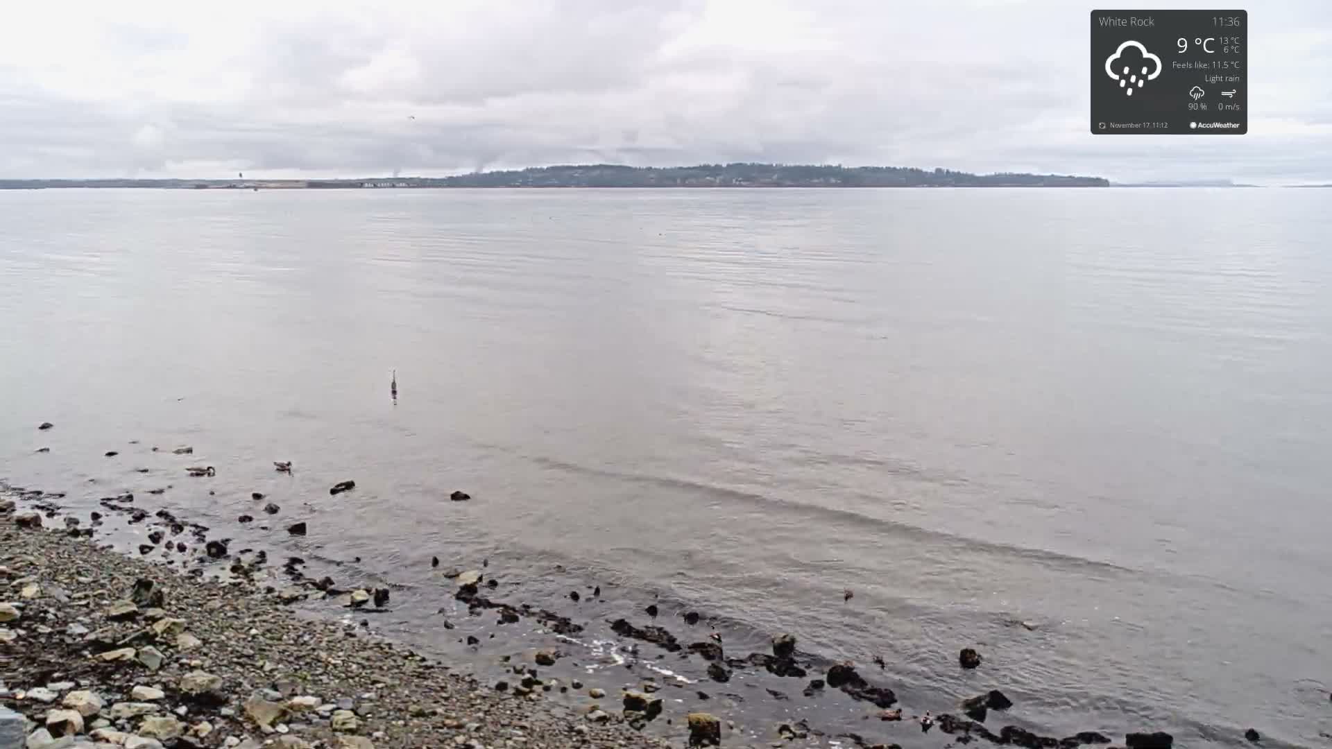 White Rock East Beach Live Cam - White Rock, Metro Vancouver, British Columbia, Canada