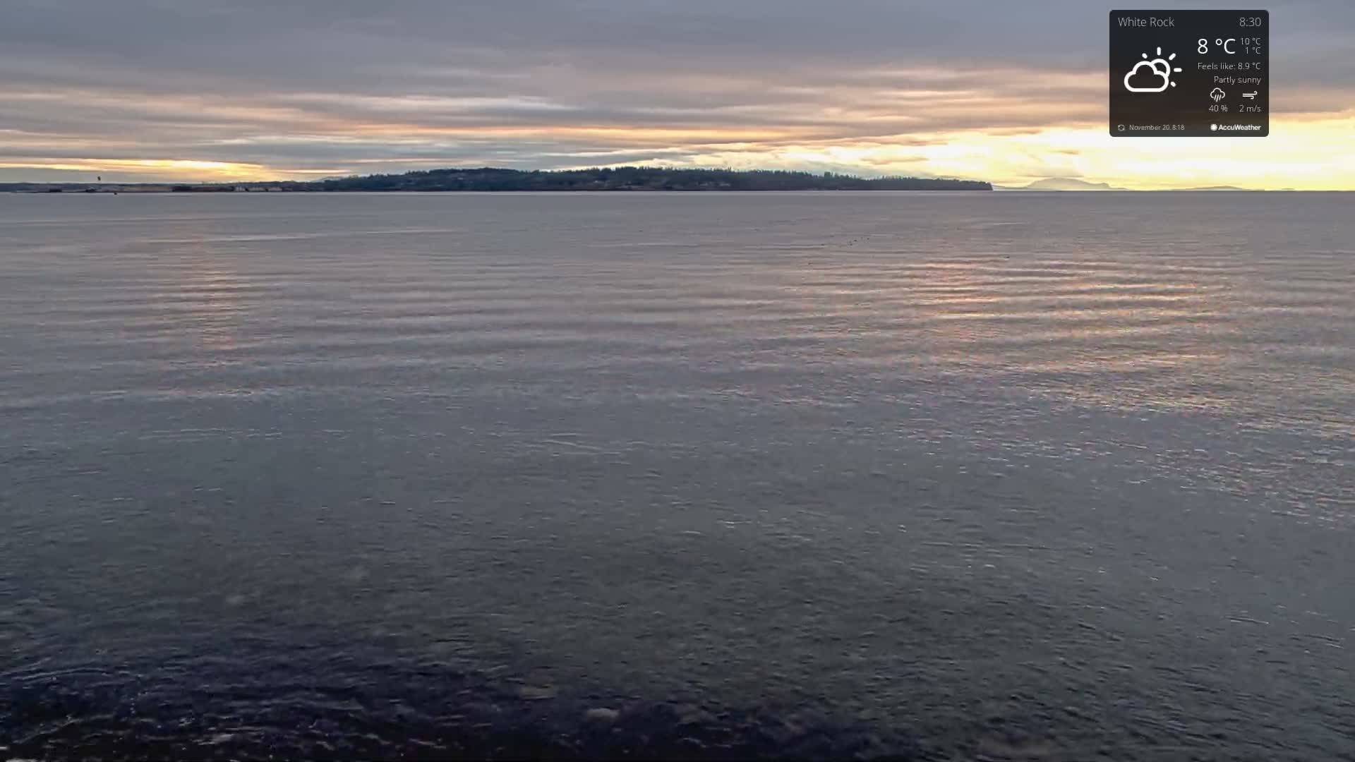White Rock East Beach Live Cam - White Rock, Metro Vancouver, British Columbia, Canada
