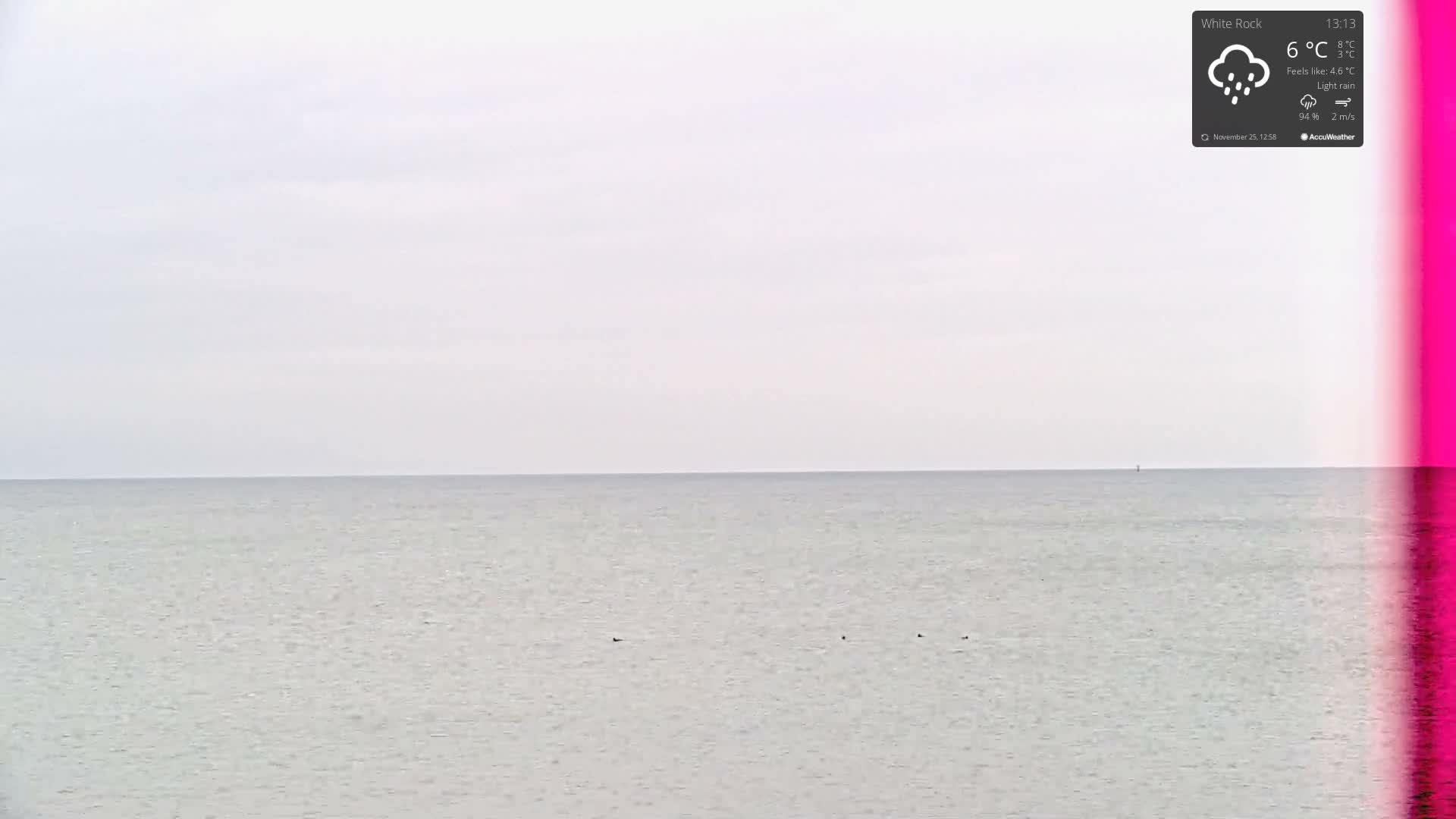 White Rock East Beach Live Cam - White Rock, Metro Vancouver, British Columbia, Canada