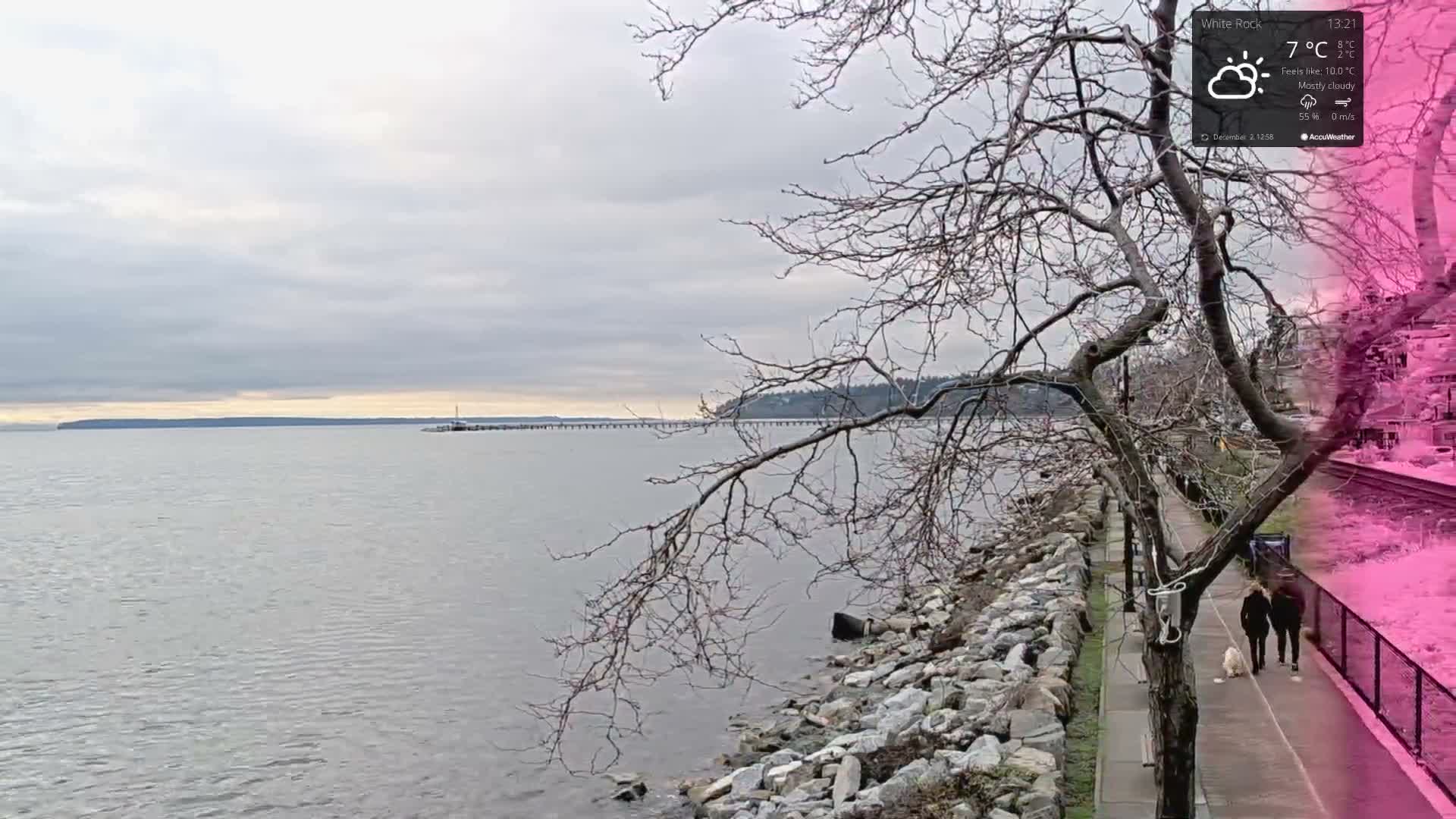 White Rock East Beach Live Cam - White Rock, Metro Vancouver, British Columbia, Canada