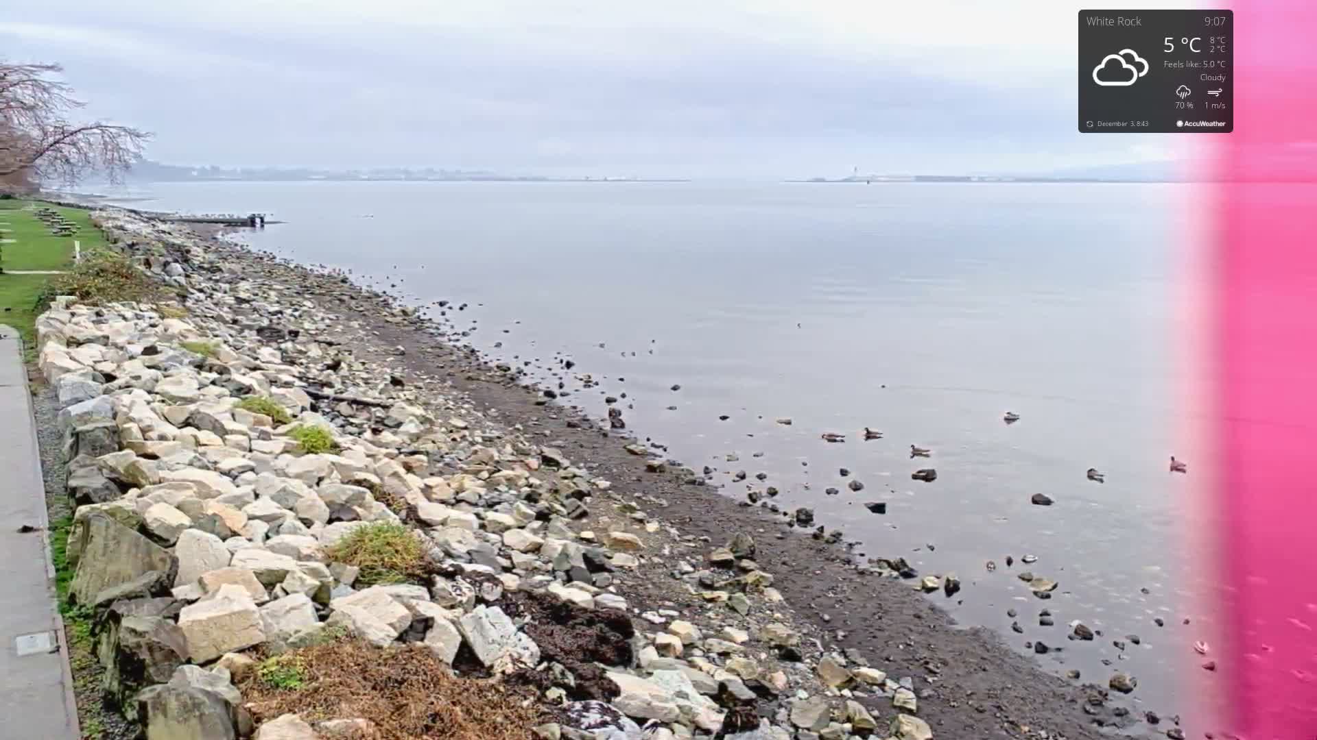 White Rock East Beach Live Cam - White Rock, Metro Vancouver, British Columbia, Canada