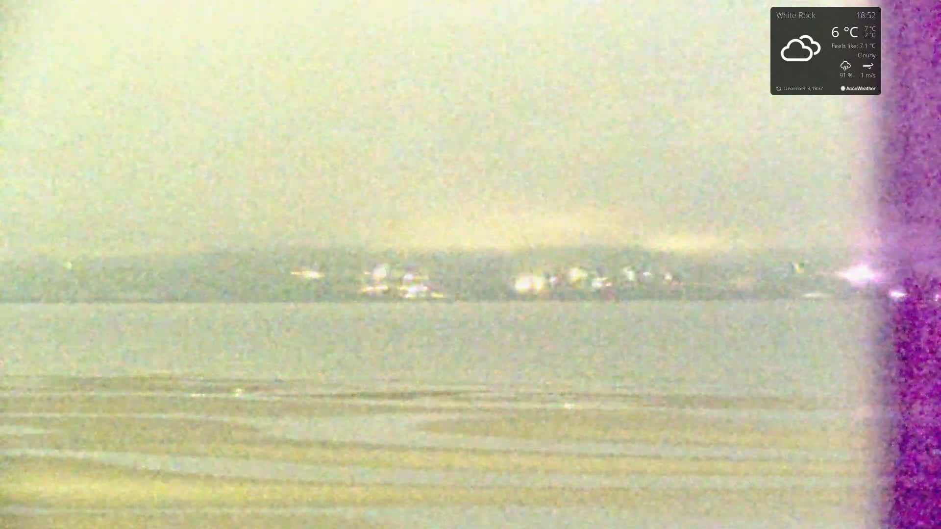 White Rock East Beach Live Cam - White Rock, Metro Vancouver, British Columbia, Canada