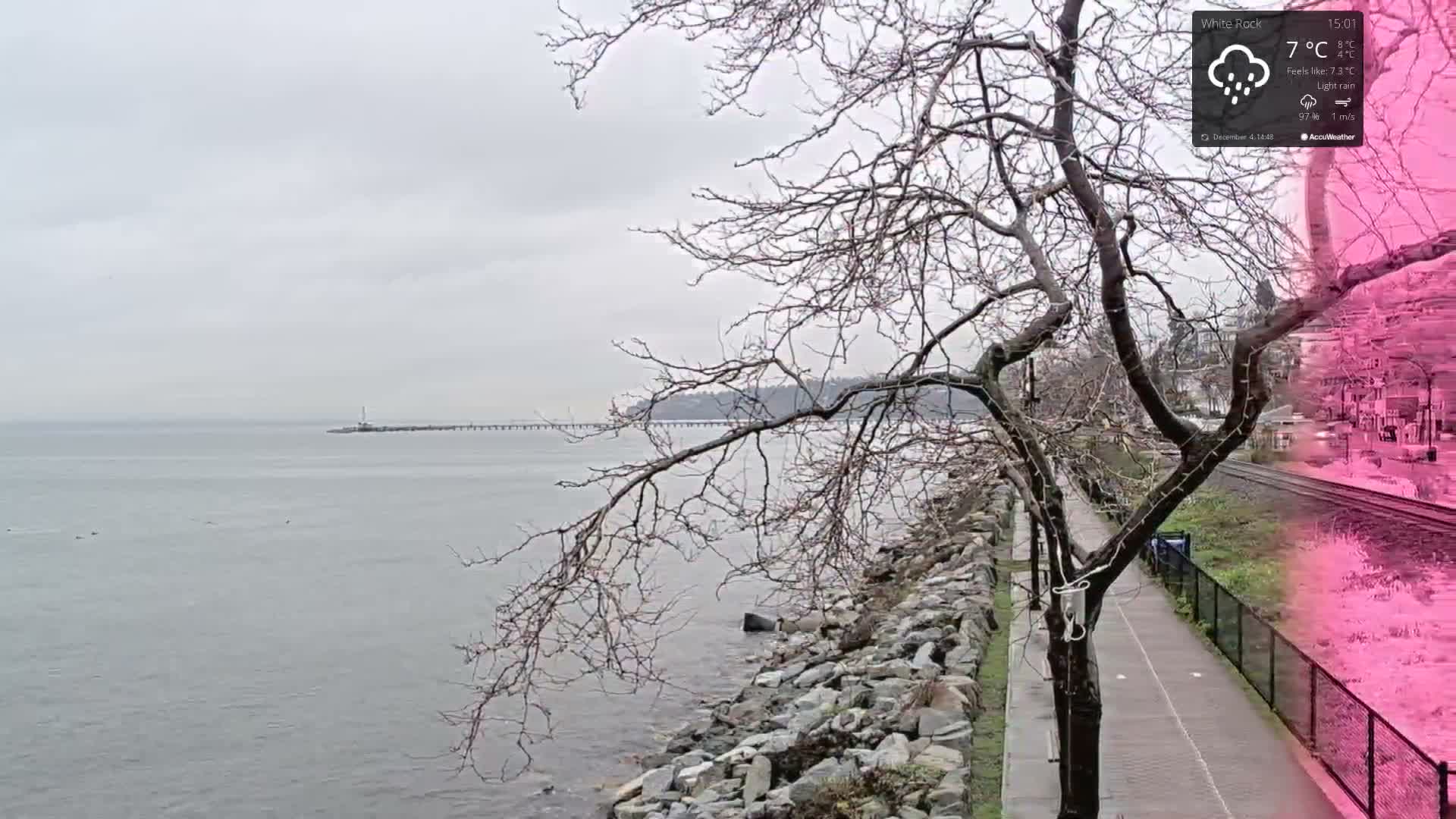 White Rock East Beach Live Cam - White Rock, Metro Vancouver, British Columbia, Canada