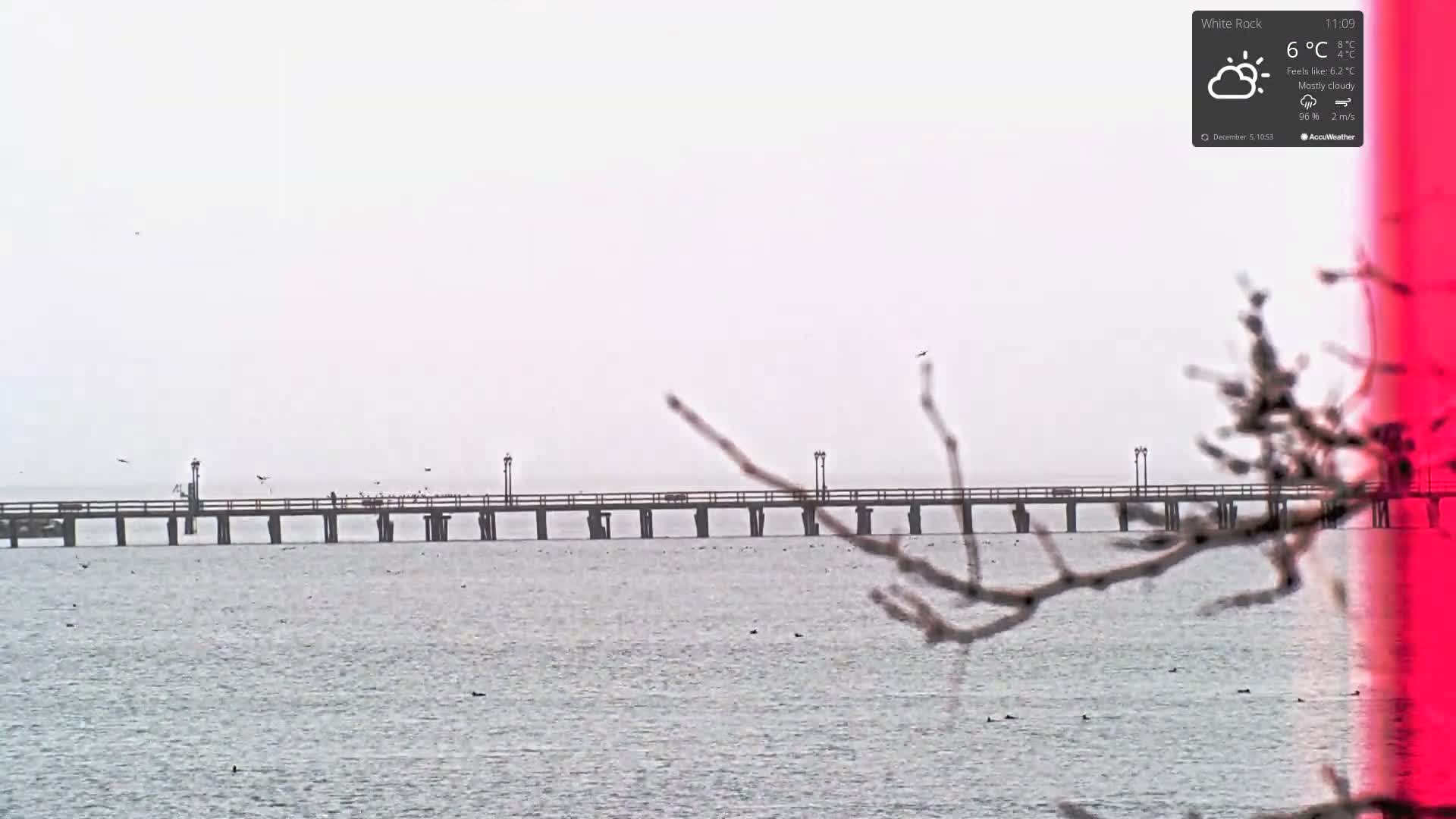 White Rock East Beach Live Cam - White Rock, Metro Vancouver, British Columbia, Canada