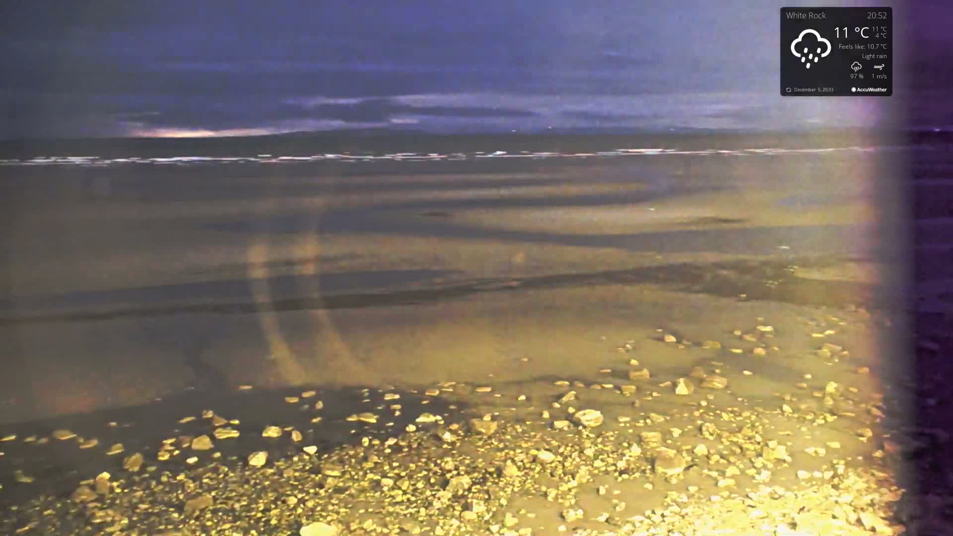 White Rock East Beach Live Cam - White Rock, Metro Vancouver, British Columbia, Canada