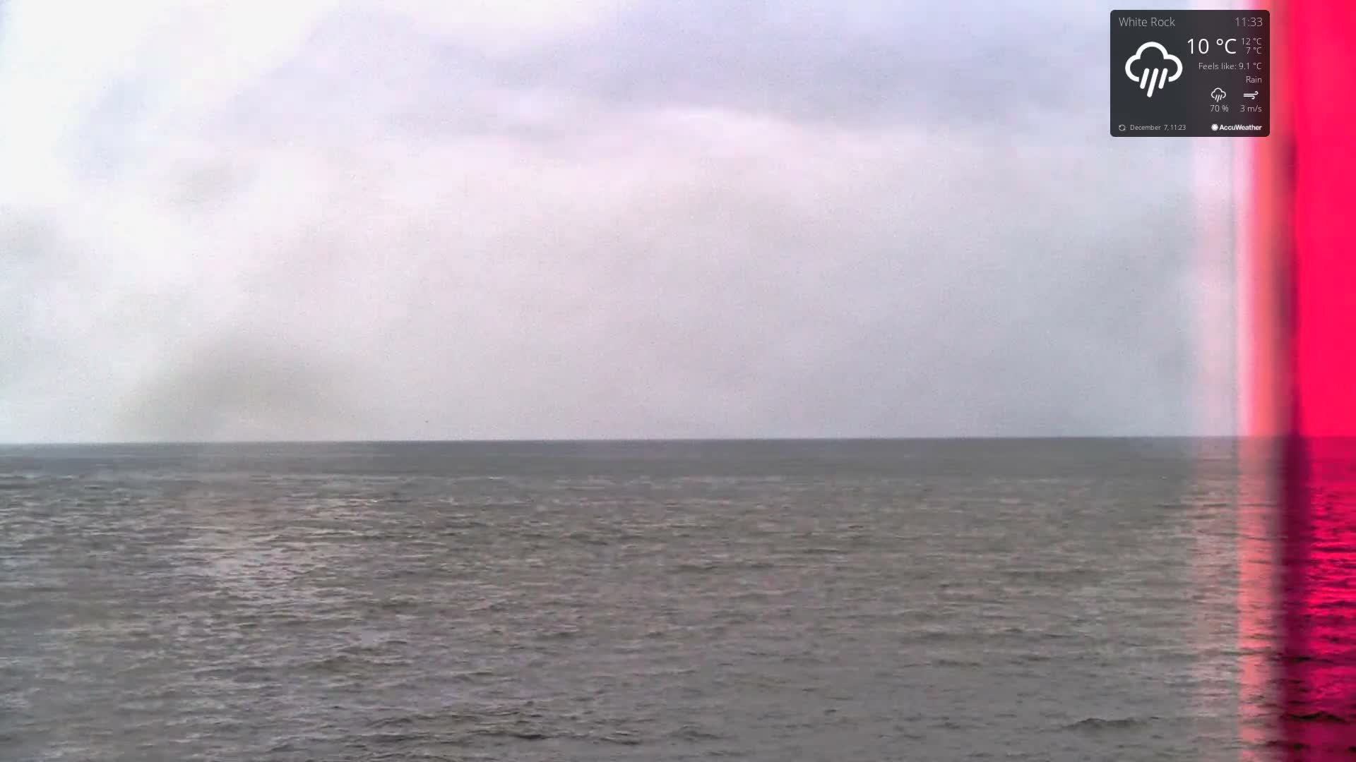 White Rock East Beach Live Cam - White Rock, Metro Vancouver, British Columbia, Canada