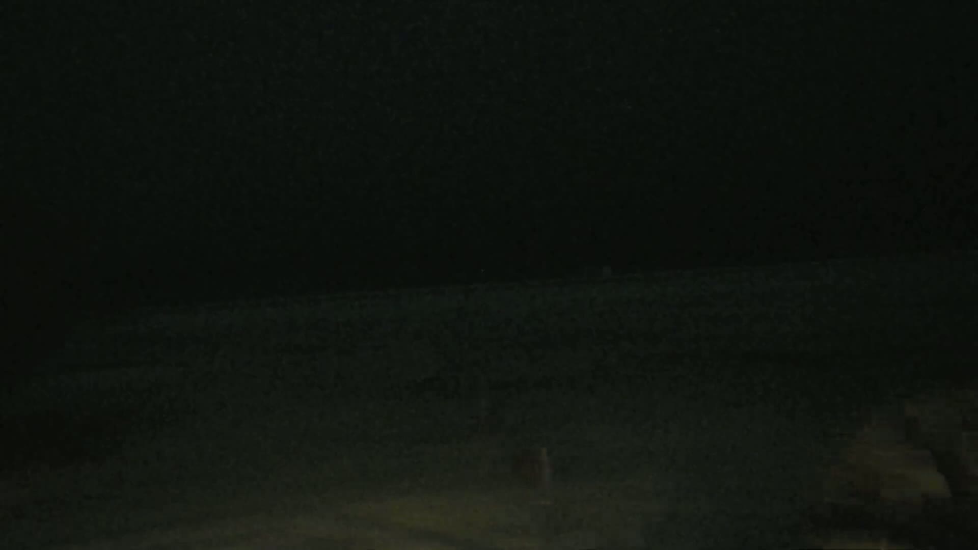 A dark, blurry image shows a mostly black landscape at night.
