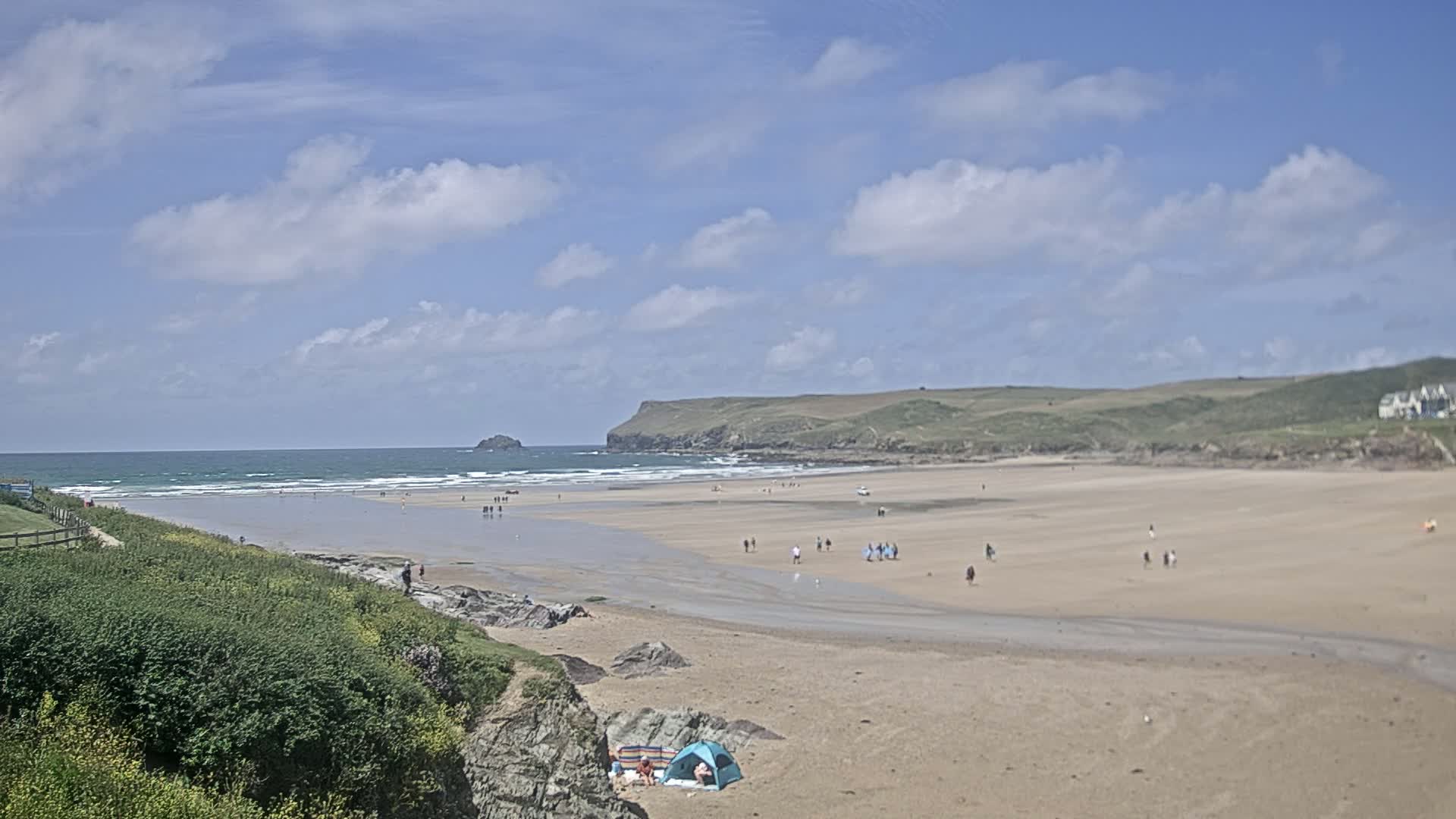 Polzeath Beach Live Cam - Polzeath, Cornwall, South West, England, United Kingdom