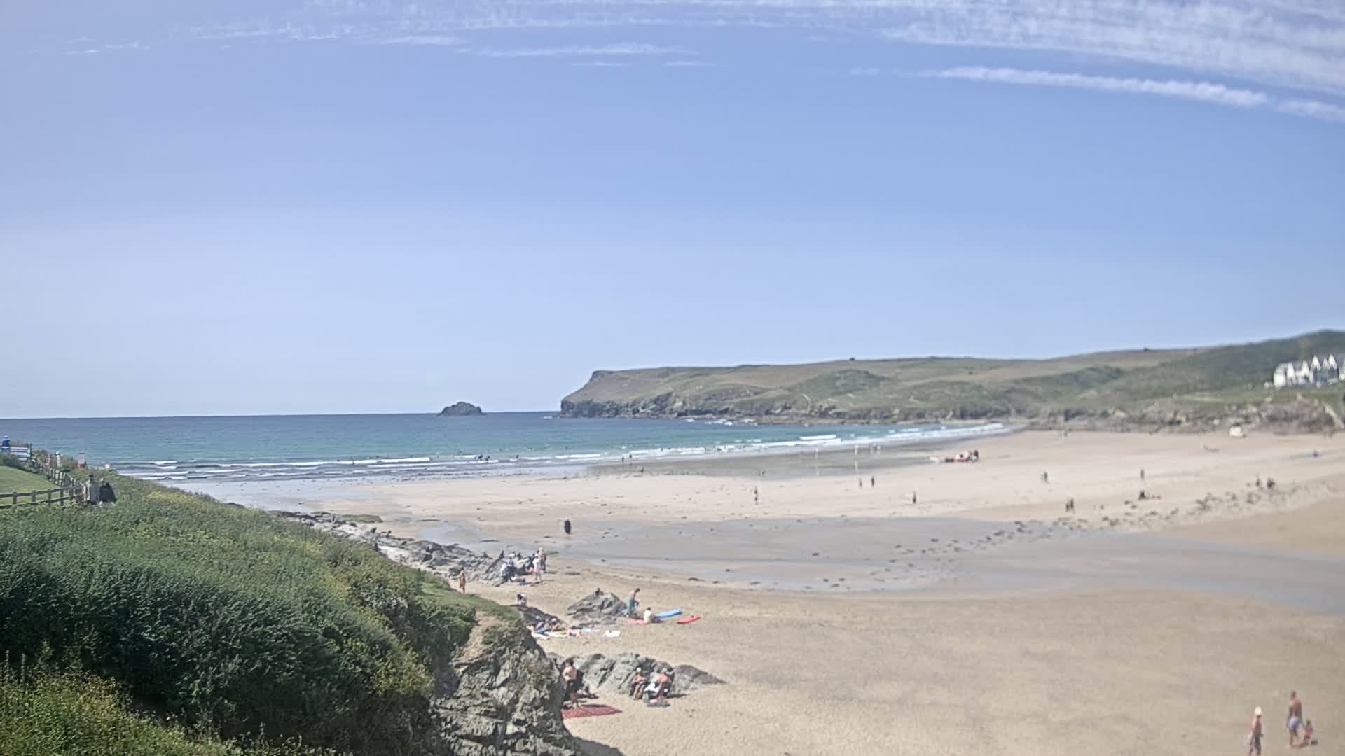 Polzeath Beach Live Cam - Polzeath, Cornwall, South West, England, United Kingdom