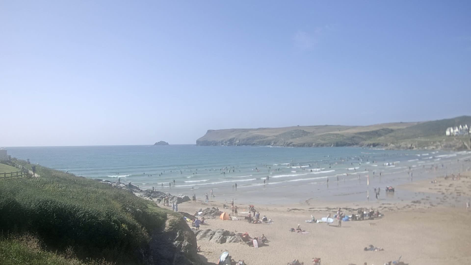 Polzeath Beach Live Cam - Polzeath, Cornwall, South West, England, United Kingdom