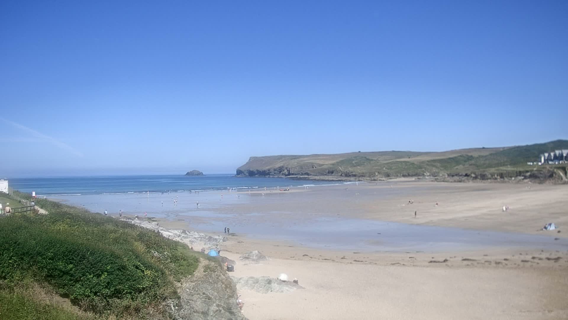 Polzeath Beach Live Cam - Polzeath, Cornwall, South West, England, United Kingdom