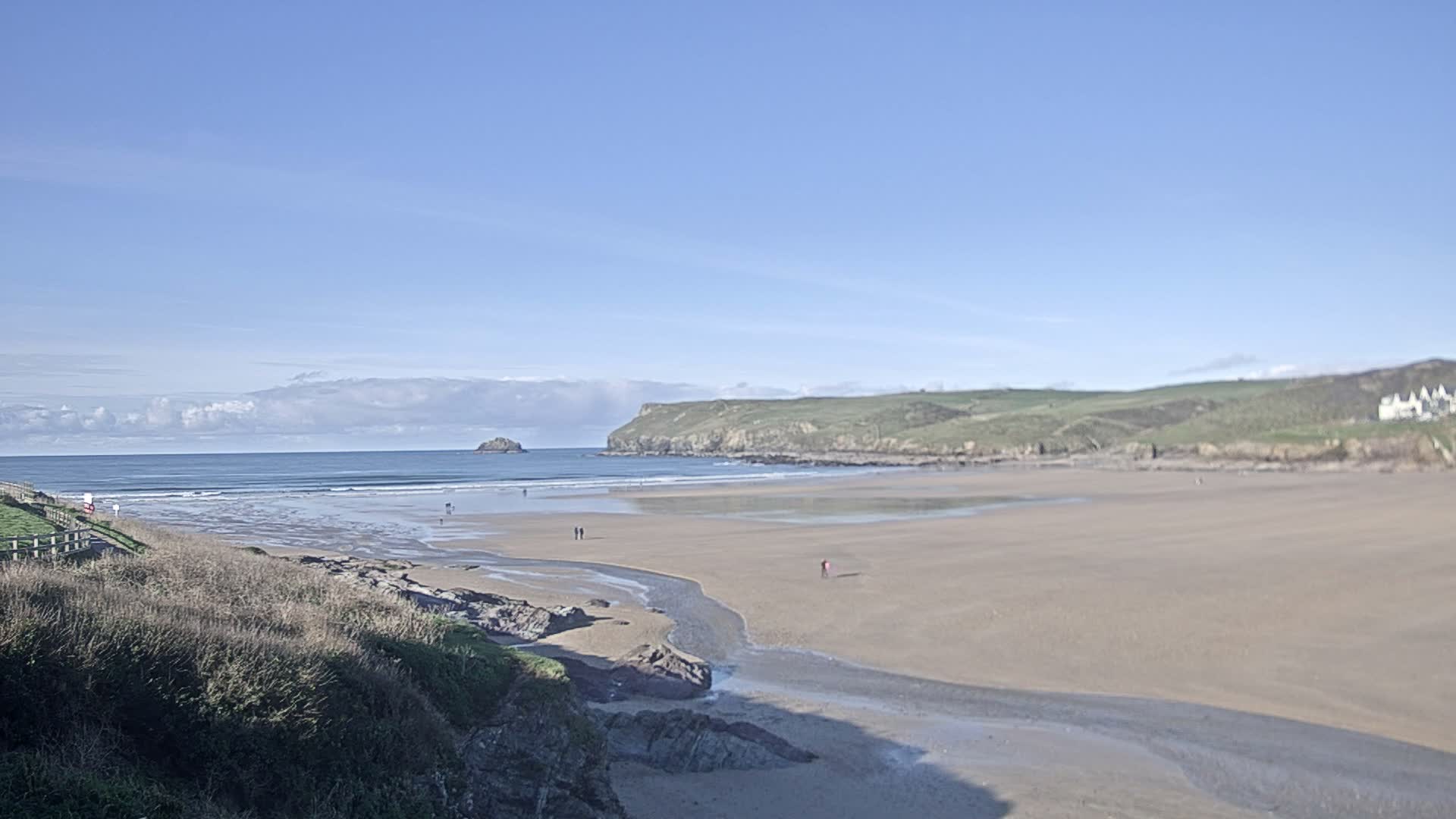 Polzeath Beach Live Cam - Polzeath, Cornwall, South West, England, United Kingdom