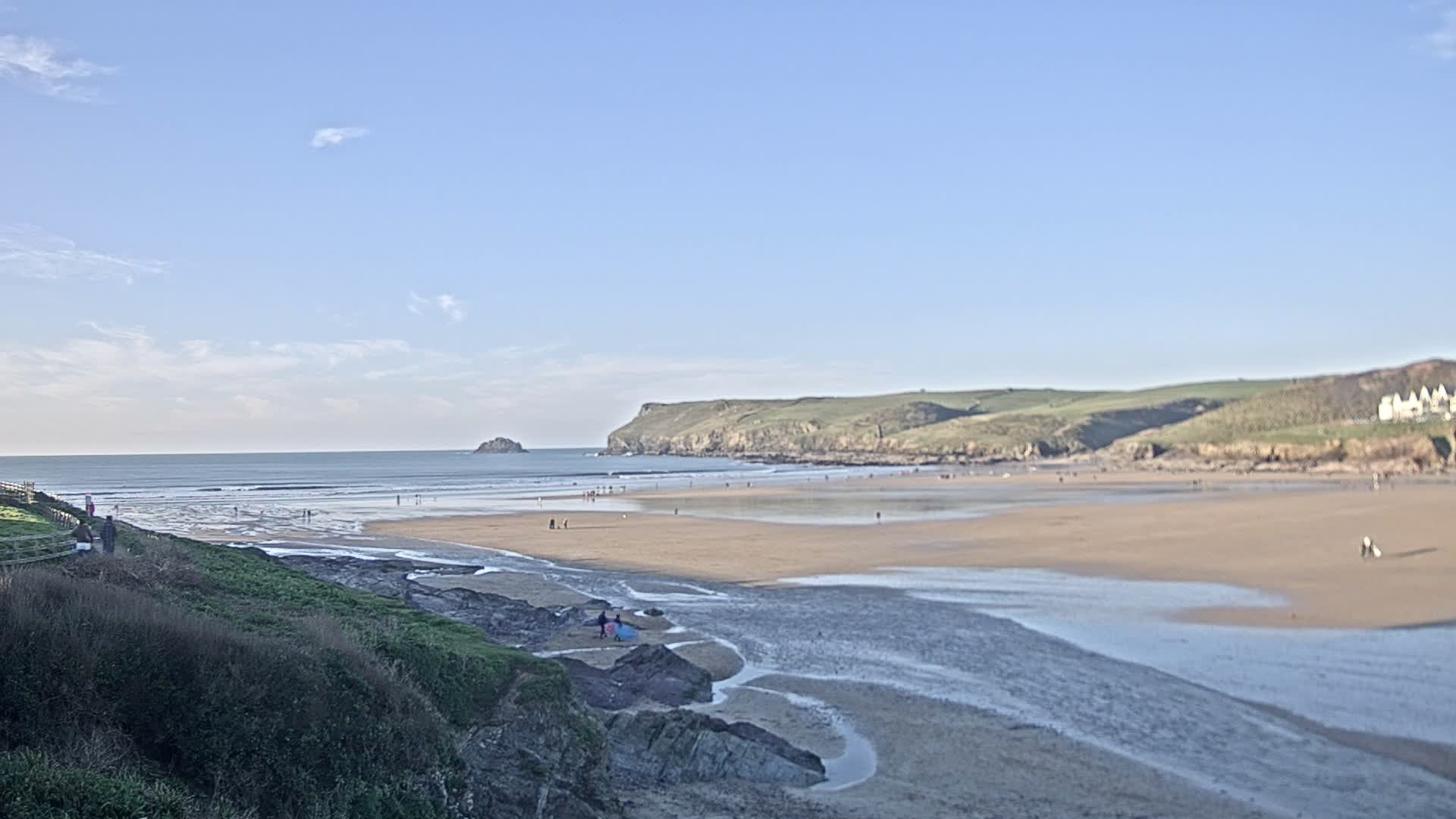 Polzeath Beach Live Cam - Polzeath, Cornwall, South West, England, United Kingdom