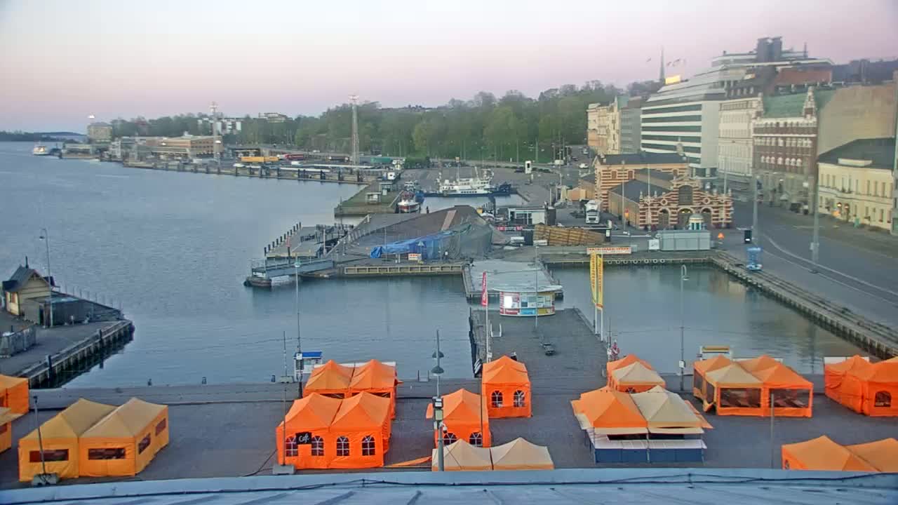 Helsinki Port & City from South Harbour Live Cam - Katajanokka, Helsinki, Uusimaa, Finland