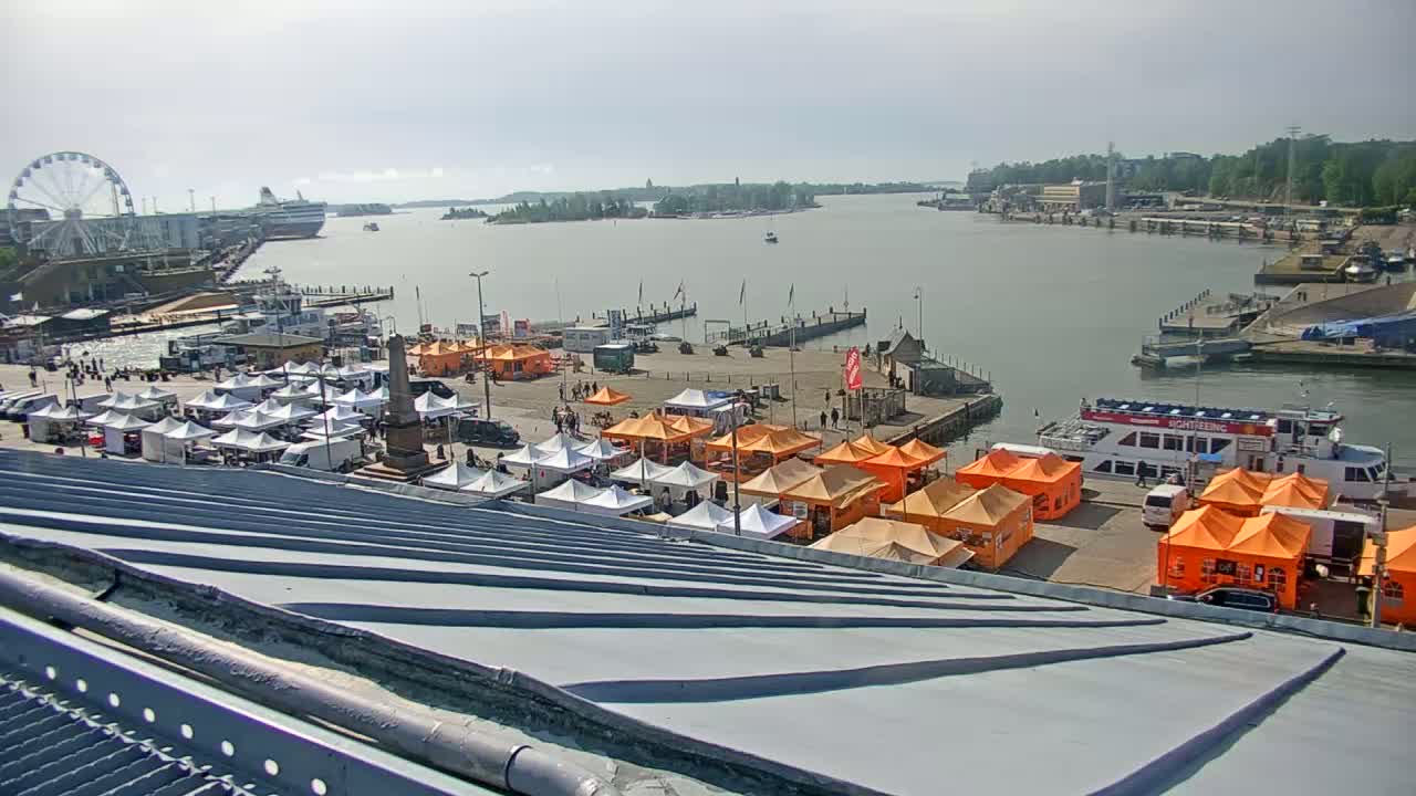 Helsinki Port & City from South Harbour Live Cam - Katajanokka, Helsinki, Uusimaa, Finland