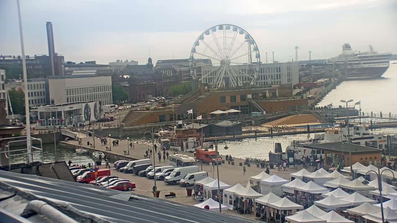 Helsinki Port & City from South Harbour Live Cam - Katajanokka, Helsinki, Uusimaa, Finland