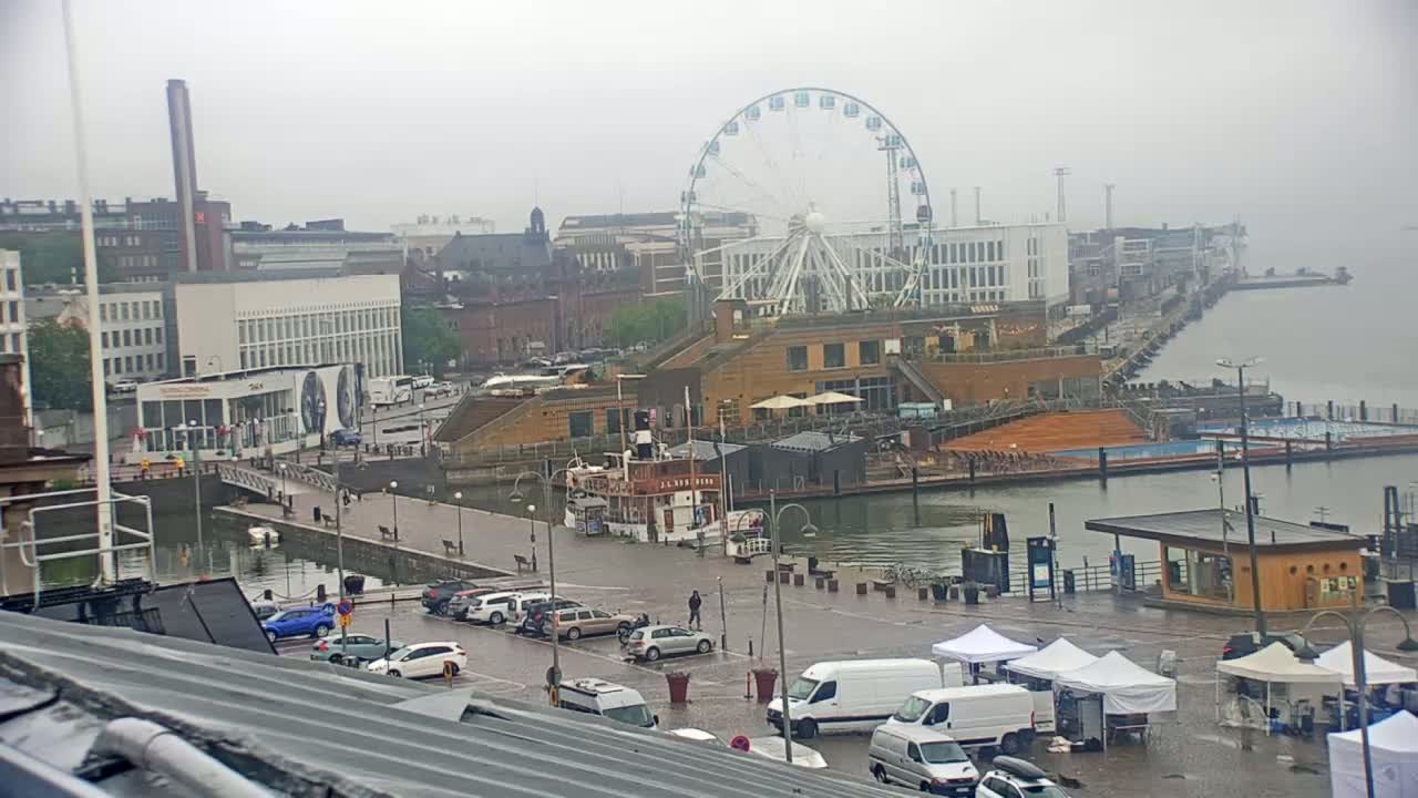 Helsinki Port & City from South Harbour Live Cam - Katajanokka, Helsinki, Uusimaa, Finland
