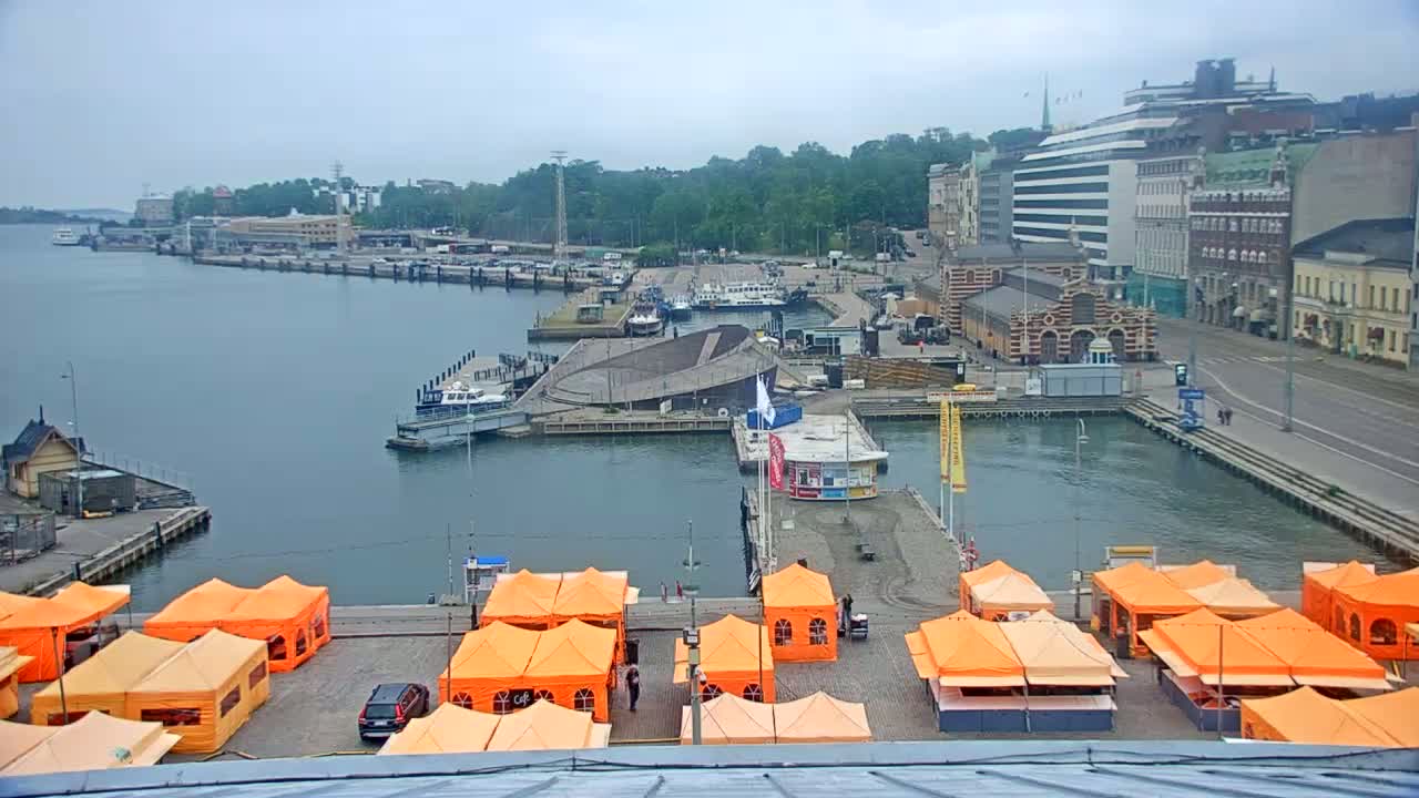 Helsinki Port & City from South Harbour Live Cam - Katajanokka, Helsinki, Uusimaa, Finland