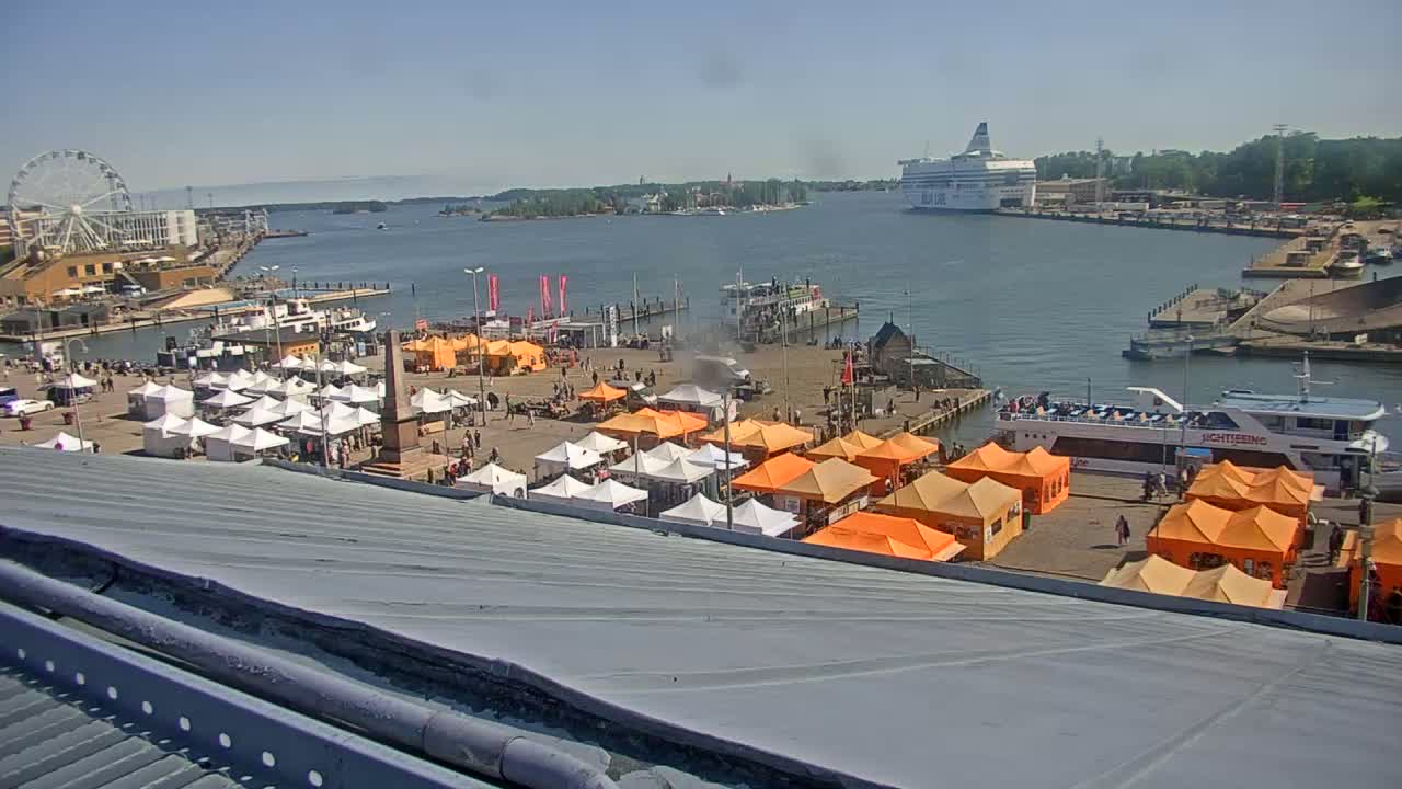 Helsinki Port & City from South Harbour Live Cam - Katajanokka, Helsinki, Uusimaa, Finland