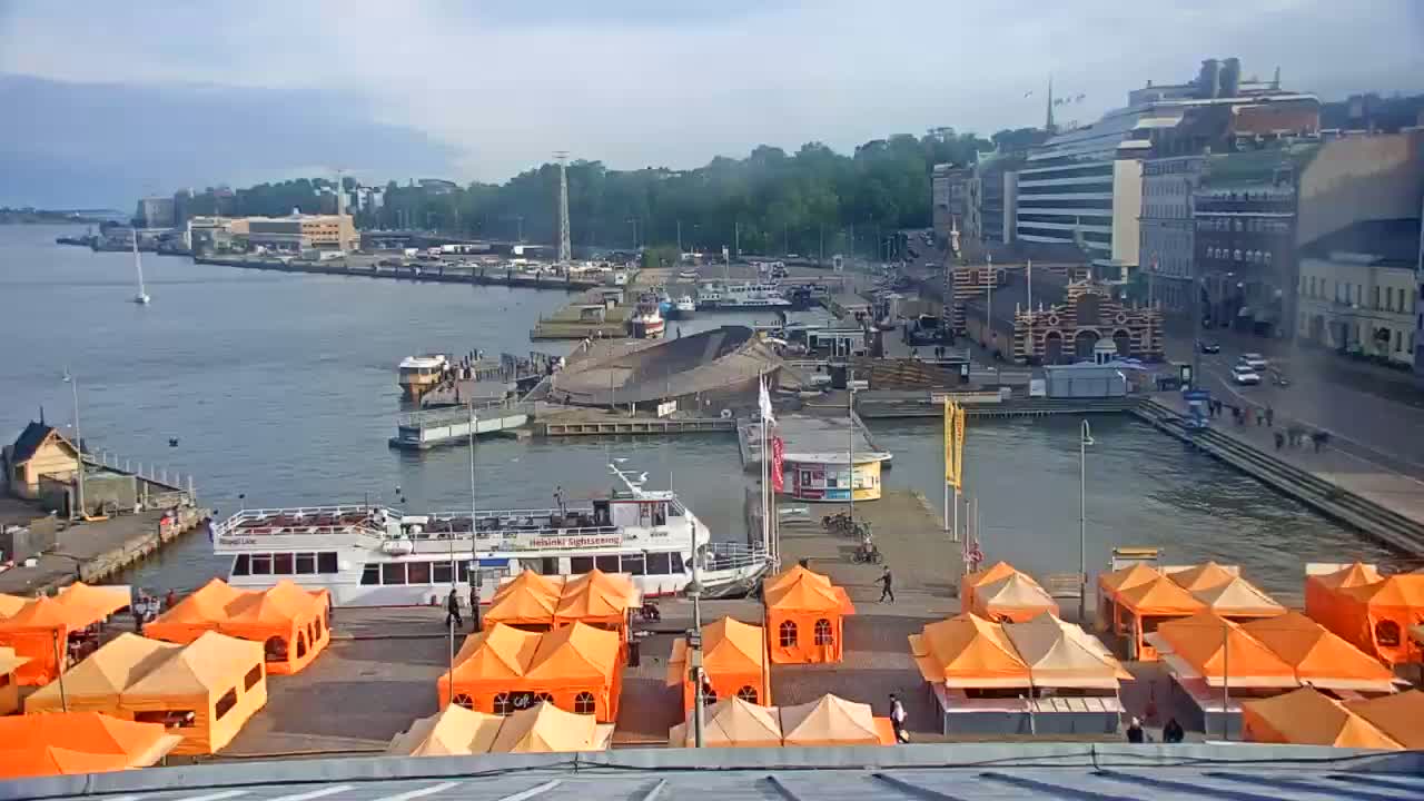 Helsinki Port & City from South Harbour Live Cam - Katajanokka, Helsinki, Uusimaa, Finland