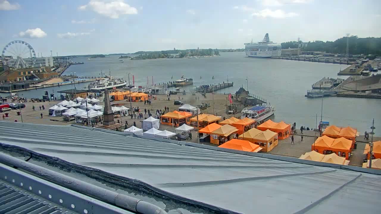 Helsinki Port & City from South Harbour Live Cam - Katajanokka, Helsinki, Uusimaa, Finland