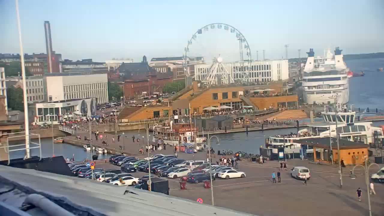 Helsinki Port & City from South Harbour Live Cam - Katajanokka, Helsinki, Uusimaa, Finland