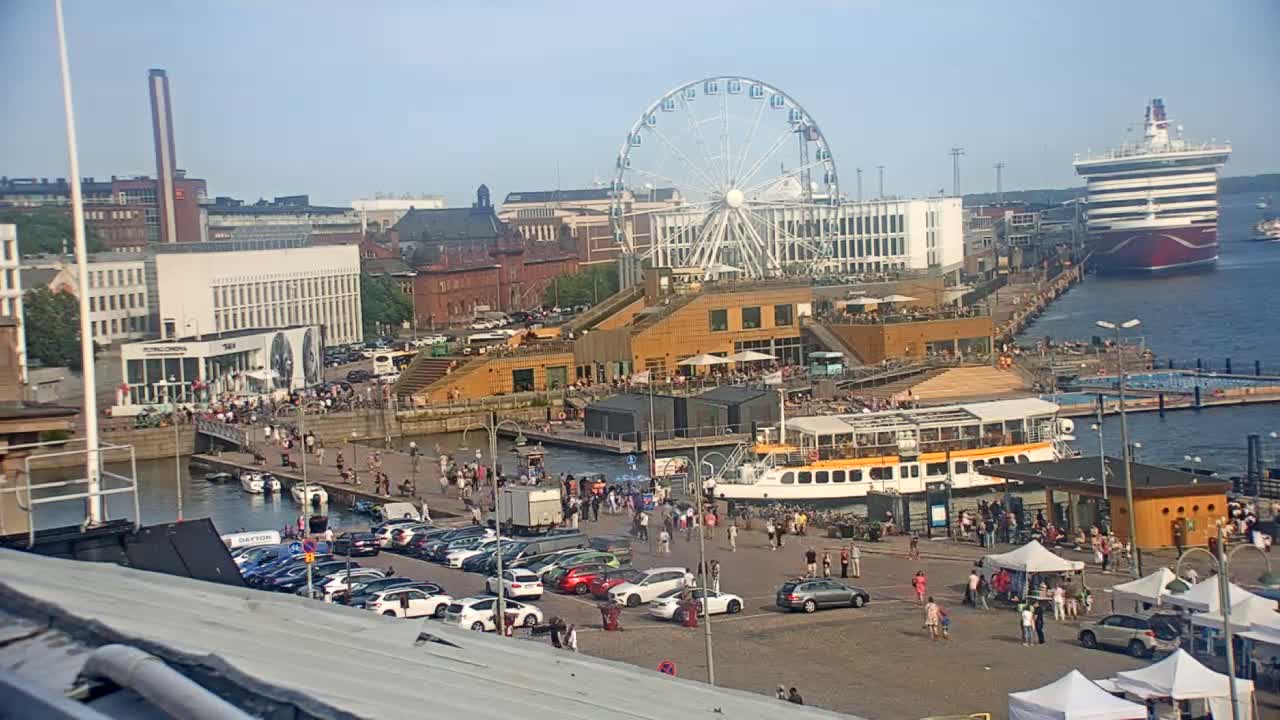Helsinki Port & City from South Harbour Live Cam - Katajanokka, Helsinki, Uusimaa, Finland