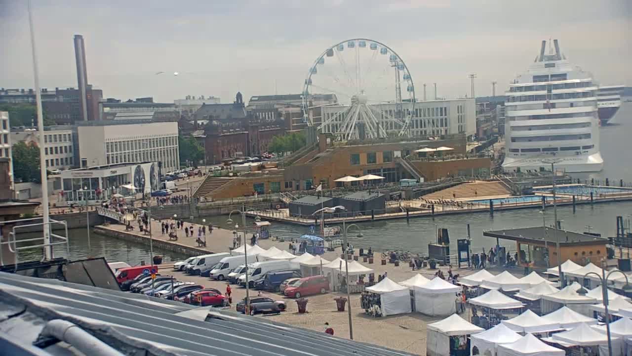 Helsinki Port & City from South Harbour Live Cam - Katajanokka, Helsinki, Uusimaa, Finland