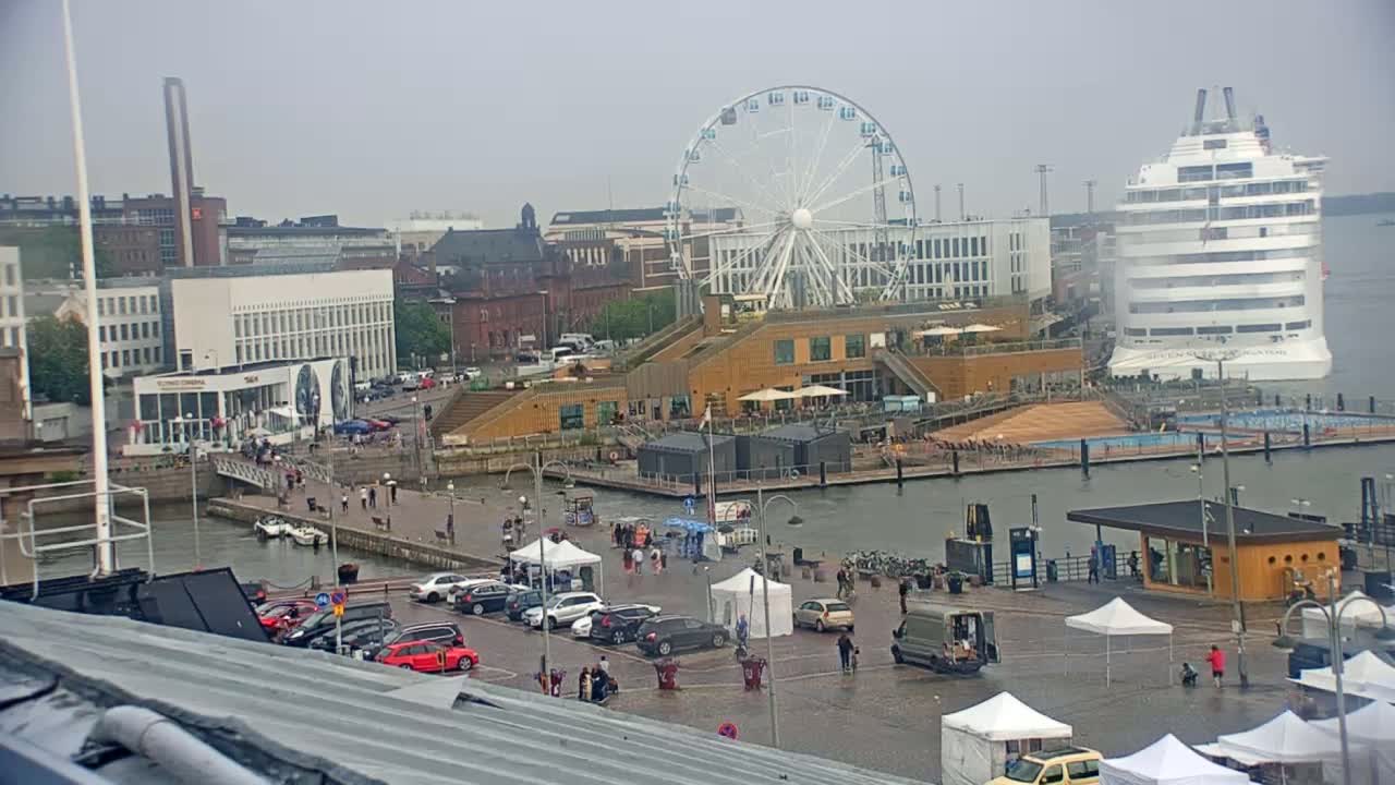 Helsinki Port & City from South Harbour Live Cam - Katajanokka, Helsinki, Uusimaa, Finland