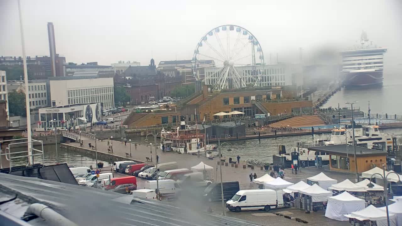 Helsinki Port & City from South Harbour Live Cam - Katajanokka, Helsinki, Uusimaa, Finland