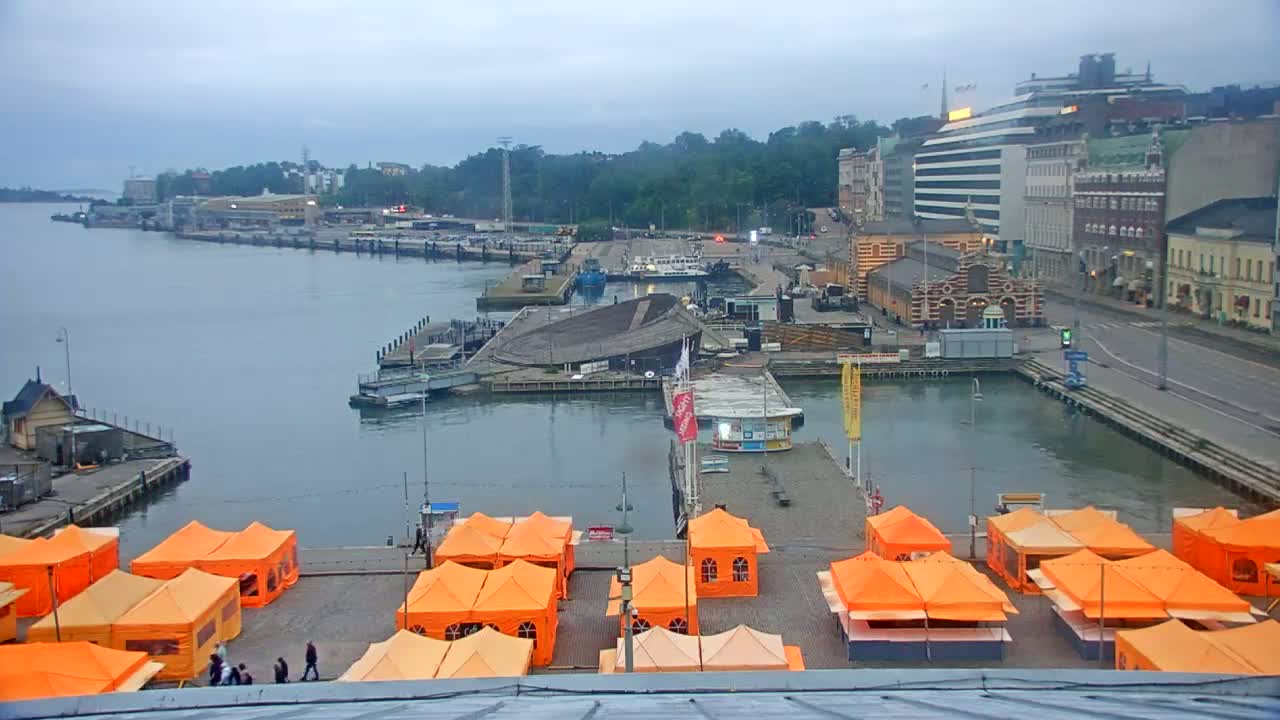 Helsinki Port & City from South Harbour Live Cam - Katajanokka, Helsinki, Uusimaa, Finland