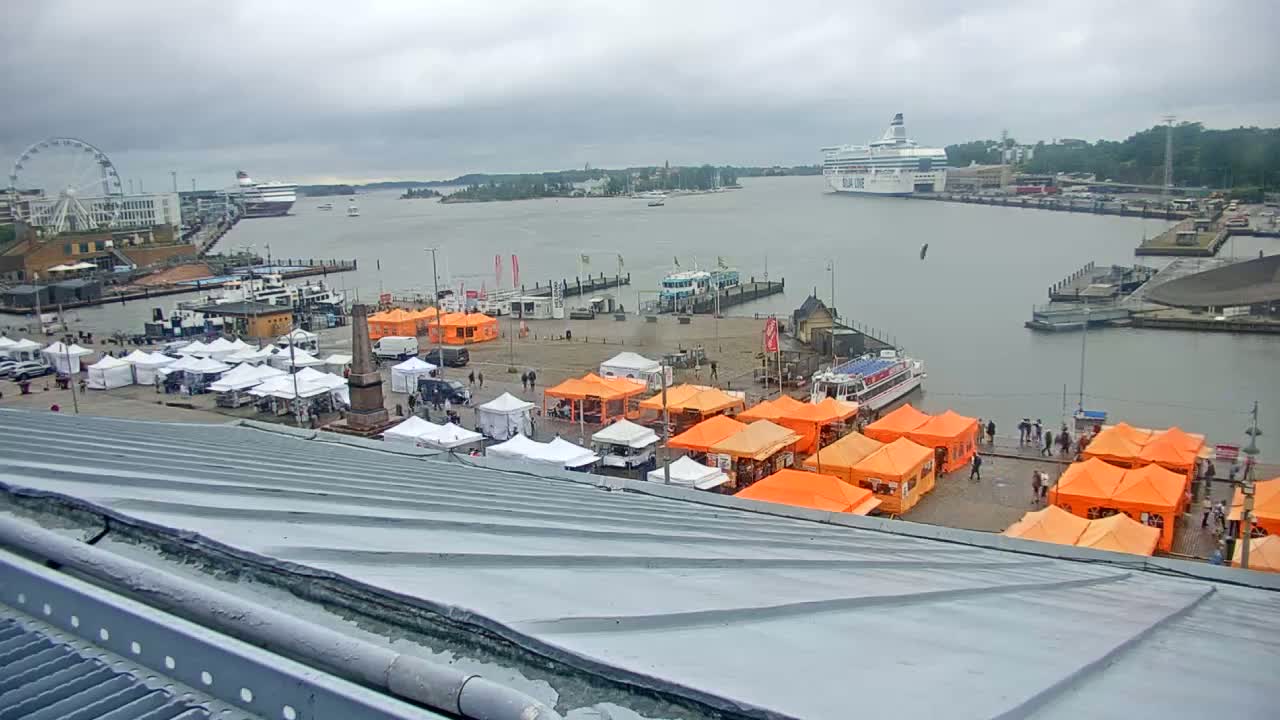 Helsinki Port & City from South Harbour Live Cam - Katajanokka, Helsinki, Uusimaa, Finland