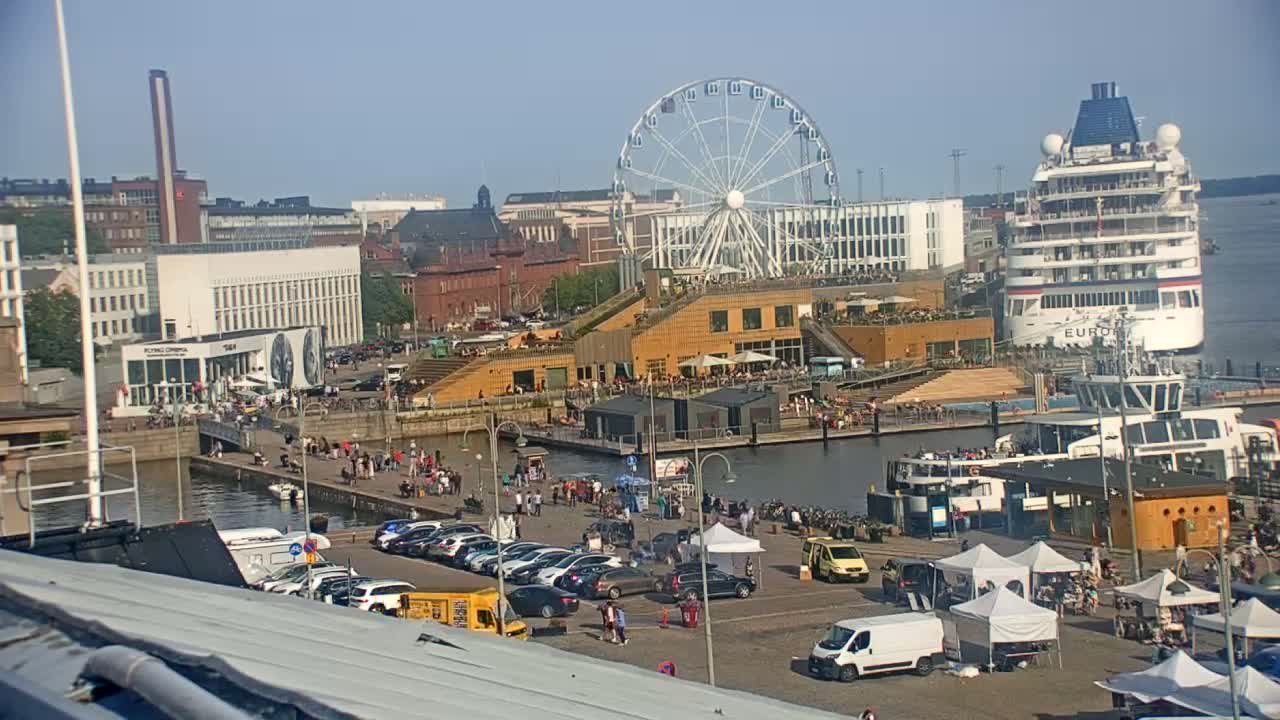 Helsinki Port & City from South Harbour Live Cam - Katajanokka, Helsinki, Uusimaa, Finland