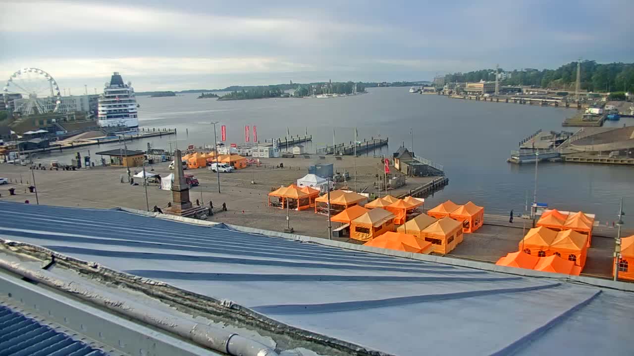 Helsinki Port & City from South Harbour Live Cam - Katajanokka, Helsinki, Uusimaa, Finland