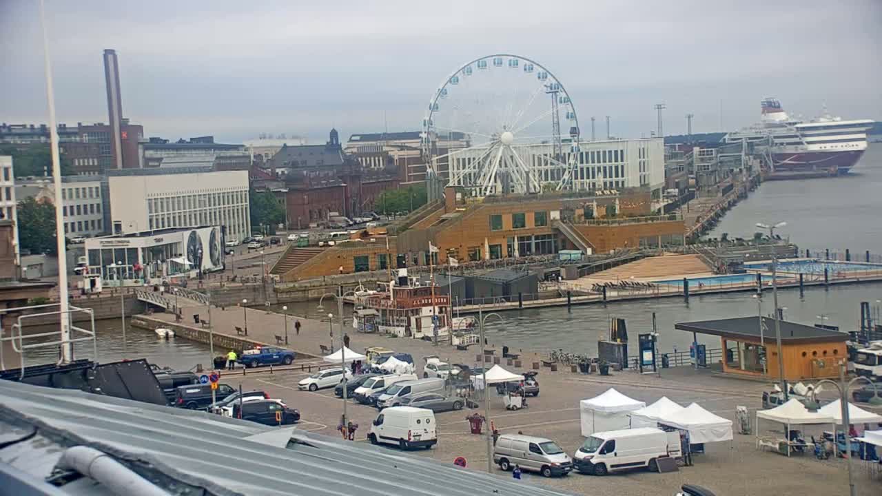 Helsinki Port & City from South Harbour Live Cam - Katajanokka, Helsinki, Uusimaa, Finland