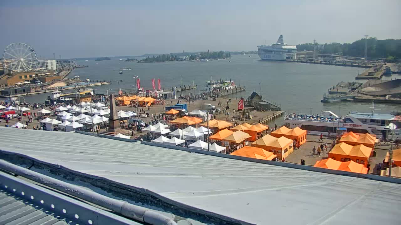 Helsinki Port & City from South Harbour Live Cam - Katajanokka, Helsinki, Uusimaa, Finland