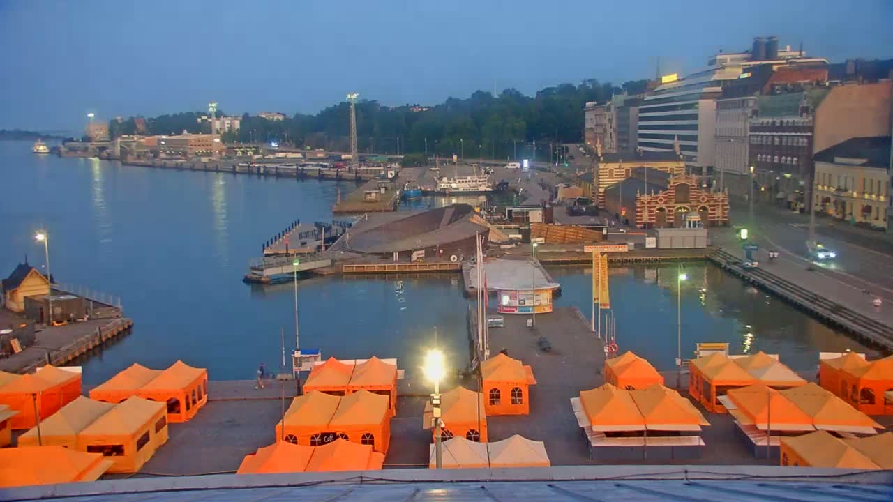 Helsinki Port & City from South Harbour Live Cam - Katajanokka, Helsinki, Uusimaa, Finland