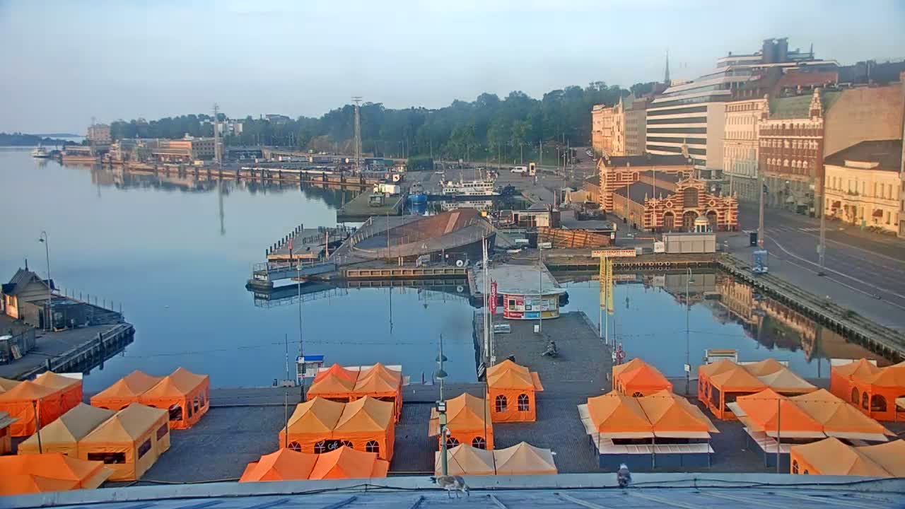 Helsinki Port & City from South Harbour Live Cam - Katajanokka, Helsinki, Uusimaa, Finland