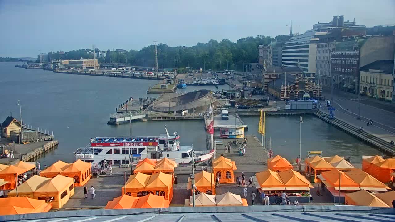 Helsinki Port & City from South Harbour Live Cam - Katajanokka, Helsinki, Uusimaa, Finland