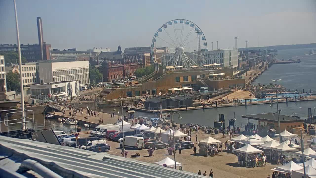 Helsinki Port & City from South Harbour Live Cam - Katajanokka, Helsinki, Uusimaa, Finland