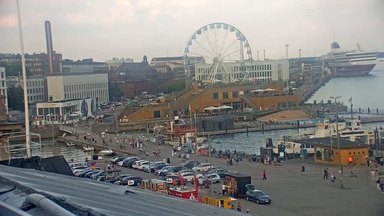 Helsinki Port & City from South Harbour Live Cam - Katajanokka, Helsinki, Uusimaa, Finland