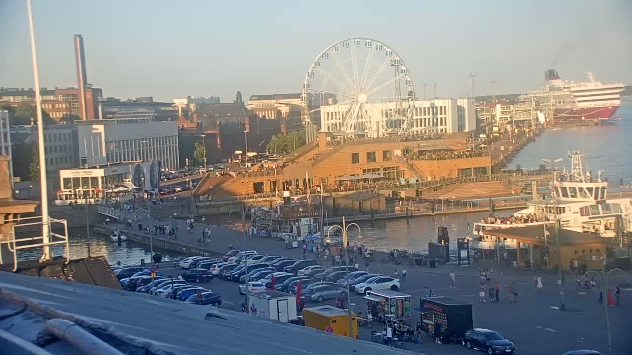 Helsinki Port & City from South Harbour Live Cam - Katajanokka, Helsinki, Uusimaa, Finland