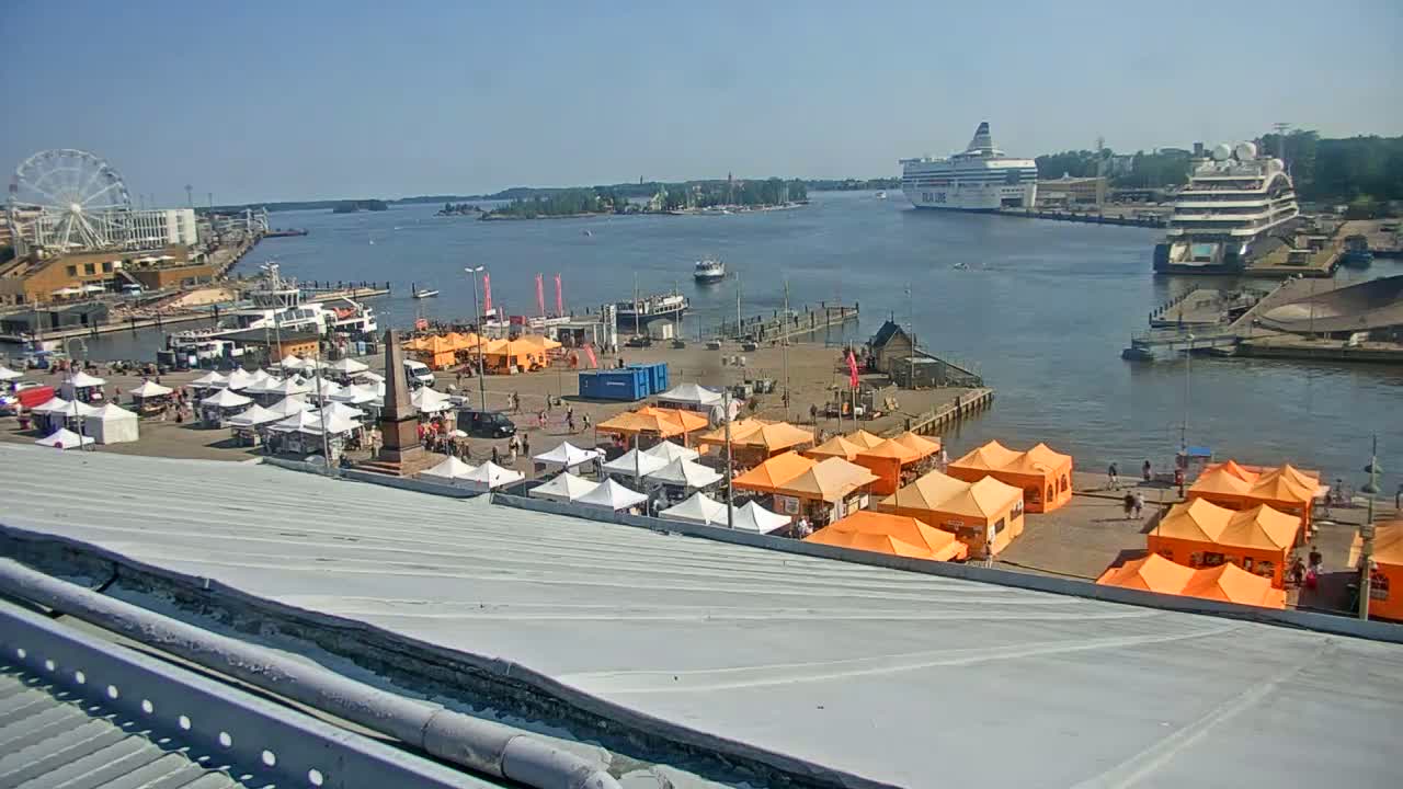 Helsinki Port & City from South Harbour Live Cam - Katajanokka, Helsinki, Uusimaa, Finland