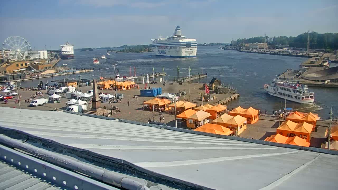 Helsinki Port & City from South Harbour Live Cam - Katajanokka, Helsinki, Uusimaa, Finland