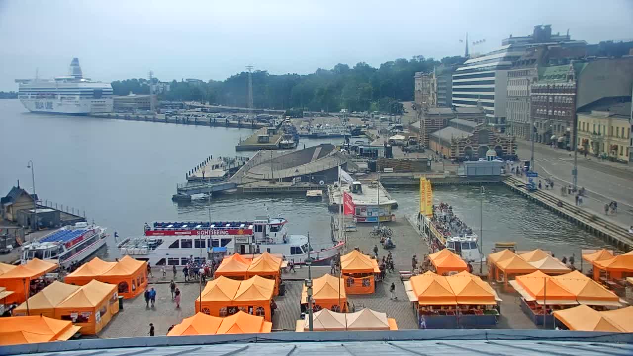 Helsinki Port & City from South Harbour Live Cam - Katajanokka, Helsinki, Uusimaa, Finland