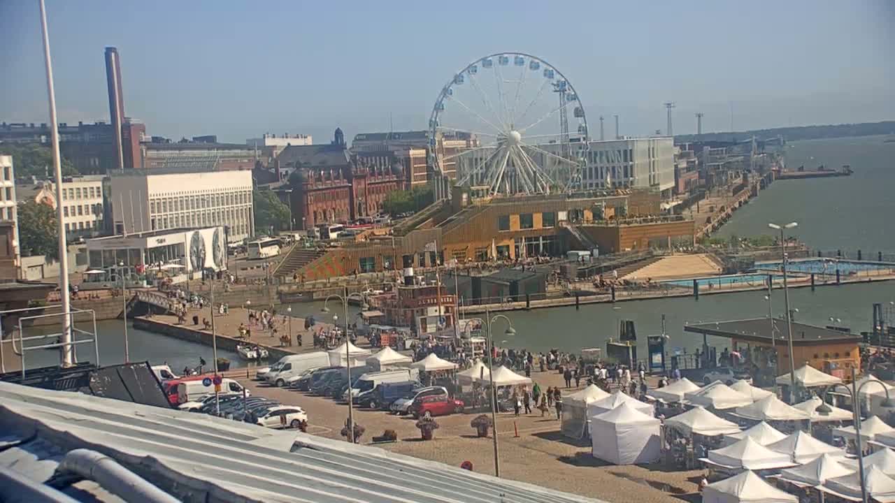Helsinki Port & City from South Harbour Live Cam - Katajanokka, Helsinki, Uusimaa, Finland