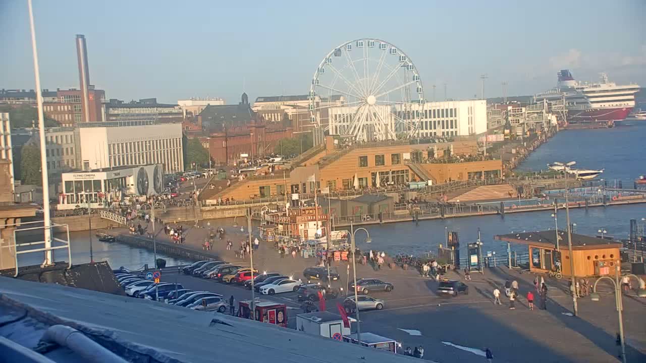 Helsinki Port & City from South Harbour Live Cam - Katajanokka, Helsinki, Uusimaa, Finland